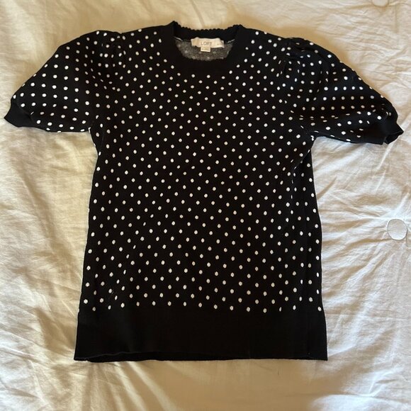 LOFT Polka Dot Top - Picture 4 of 6